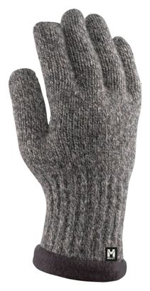 Millet Wool Long Gloves Black