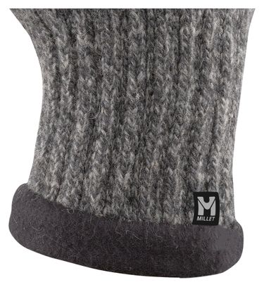 Millet Wool Long Gloves Black