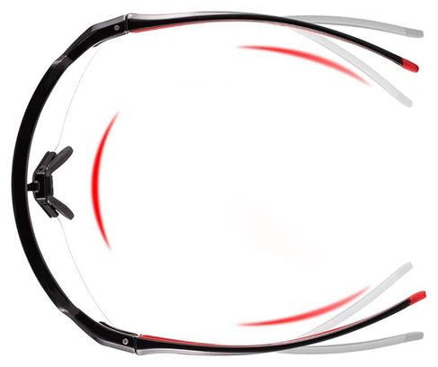 Lunettes de vélo photochromiques Rockbros 10173 UV400 - noir et rouge