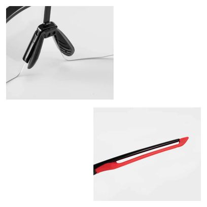 Lunettes de vélo photochromiques Rockbros 10173 UV400 - noir et rouge