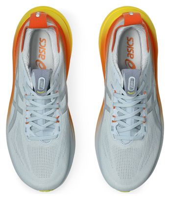 Asics Gel-Nimbus 28 Sunny Sizzle Running Shoes, Blue/Orange/Yellow, Men's