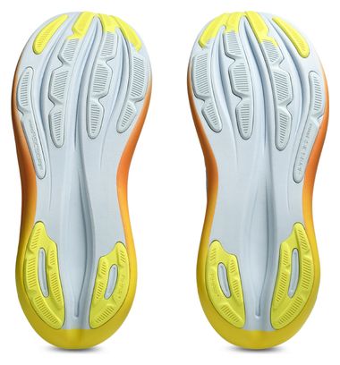 Asics Gel-Nimbus 28 Sunny Sizzle Running Shoes, Blue/Orange/Yellow, Men's