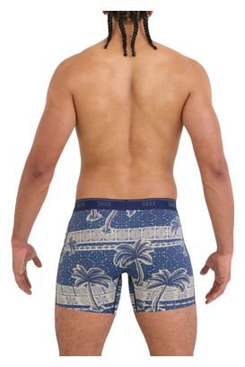 Boxer Saxx Quest Quick-Dry Mesh Brief Fly blu/beige da uomo