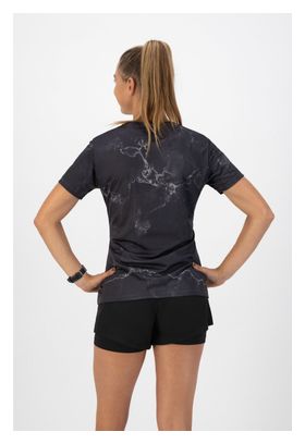 T-Shirt De Sport Manches Courtes Rogelli Marble - Femme - Noir