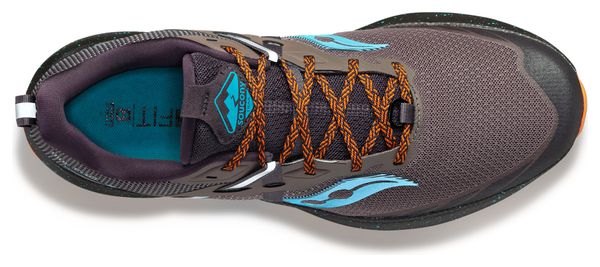 Saucony Ride 15 TR Brown Black Blue Trail Shoes