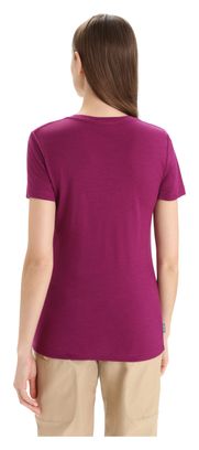 Camiseta de manga corta Icebreaker Tech Lite <p><strong> II</strong> Mountain Geology</p>para mujer Púrpura