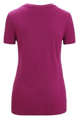 Camiseta de manga corta Icebreaker Tech Lite <p><strong> II</strong> Mountain Geology</p>para mujer Púrpura