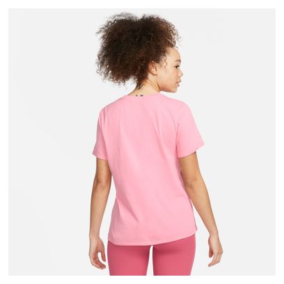Camiseta de manga corta Nike Dri-Fit Swoosh para mujer Rosa