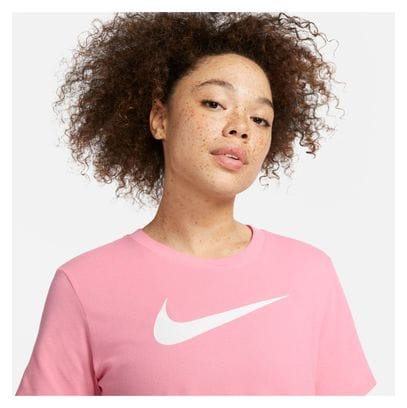 Damen Nike Dri-Fit Swoosh Kurzarmshirt Pink