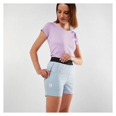 Pantalón Corto de Senderismo Mijo Wanaka <p> <strong>Stretch</strong></p>Azul Claro para Mujer