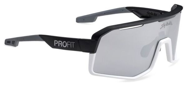 Spiuk Profit V3 Gafas Unisex Blanco/Negro - Lentes Espejo Plata