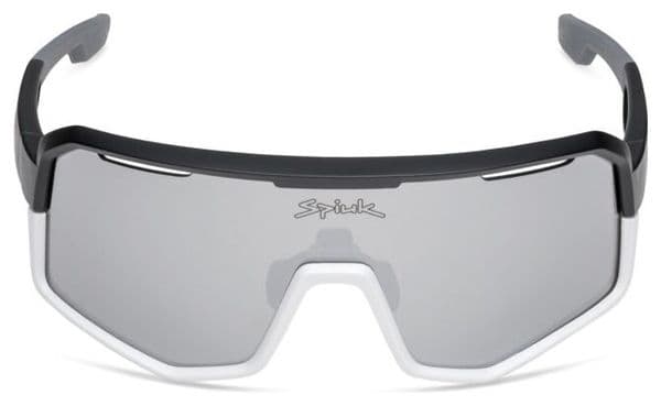 Unisex-Brille Spiuk Profit V3 Weiß/Schwarz - Verspiegelte Gläser Silver