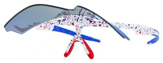 Ein Paar Pit Viper The Absolut Freedom Flip-Offs Brillen Schwarz/Orange