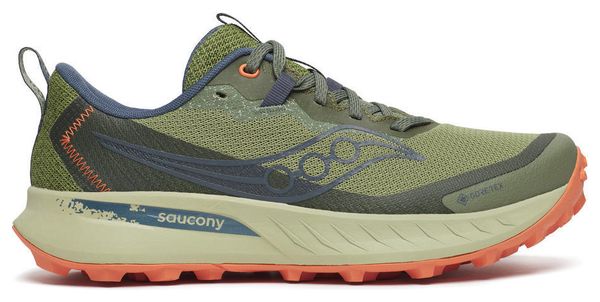 Zapatillas de trail para mujer Saucony Peregrine 15 GTX Verde/Beige