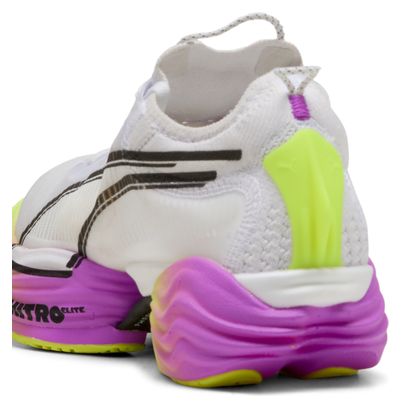Puma Fast-R Nitro Elite 2 Running Schuhe Weiß/Violett/Gelb Frau