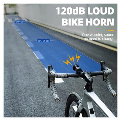 ROCKBROS-Sonnette de vélo rétro ultralégère, klaxon en