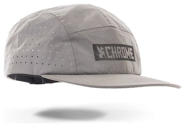 Reflektierende Kappe mit 5 Panels aus Chrom