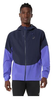 Chaqueta impermeable Asics Metarun Legend violeta para hombre