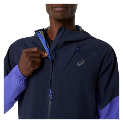 Chaqueta impermeable Asics Metarun Legend violeta para hombre