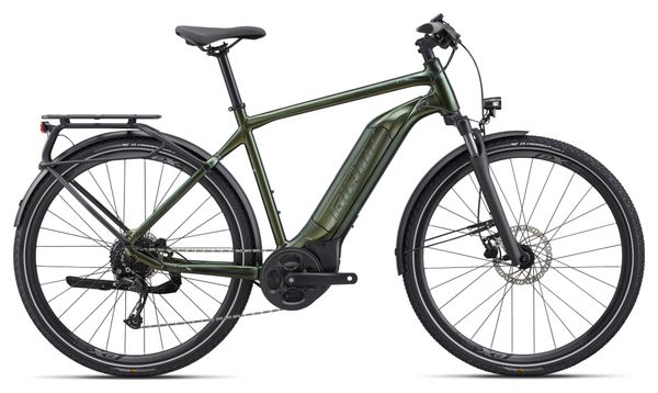 VTC Électrique Giant Explore E+ 3 GTS Shimano Alivio 9V 500 Wh 700 mm Vert