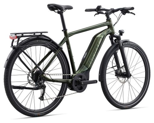 VTC Électrique Giant Explore E+ 3 GTS Shimano Alivio 9V 500 Wh 700 mm Vert