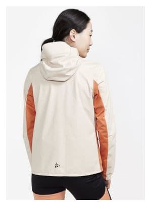 Chaqueta impermeable Craft ADV Essence Hydro Blanco Coral para mujer