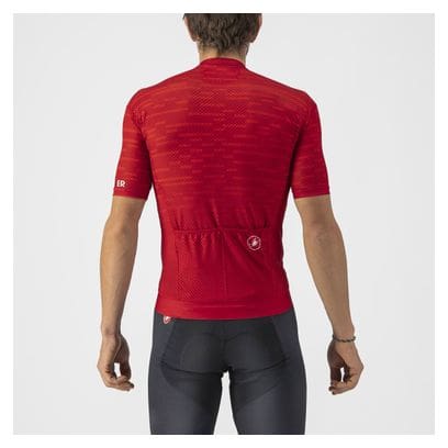 Maillot manches courtes Castelli Insider Rouge