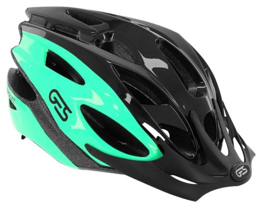 CASQUE VELO ADULTE GES VTT ROCKET NOIR-VERT TAILLE 58-62 AVEC VISIERE ET SYSTEM QUICK LOCK (VENDU EN BOITE)