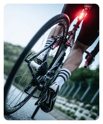 Luces inteligentes para bicicleta Cliq Negra