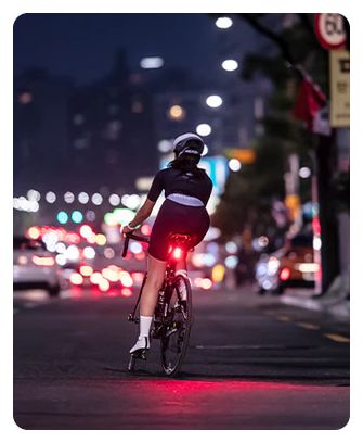 Luces inteligentes para bicicleta Cliq Negra