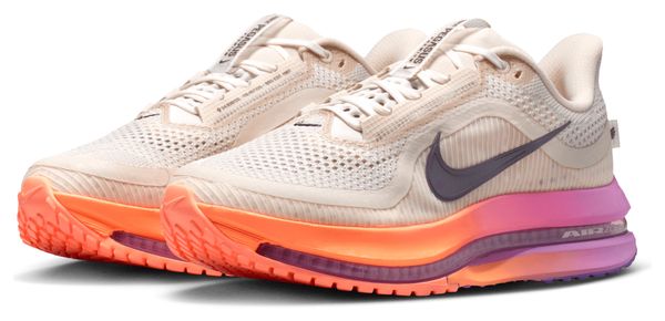 Zapatillas de running Nike Pegasus Premium beige/morado/naranja para mujer