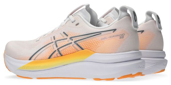 Chaussures Running Asics Gel-Kayano 33 Blanc/Orange Homme