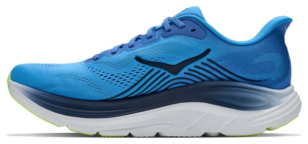 Zapatillas de running Hoka Clifton 11 azul/dorado para hombre