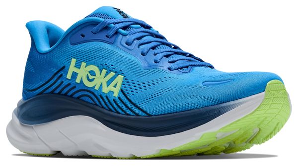 Zapatillas de running Hoka Clifton 11 azul/dorado para hombre