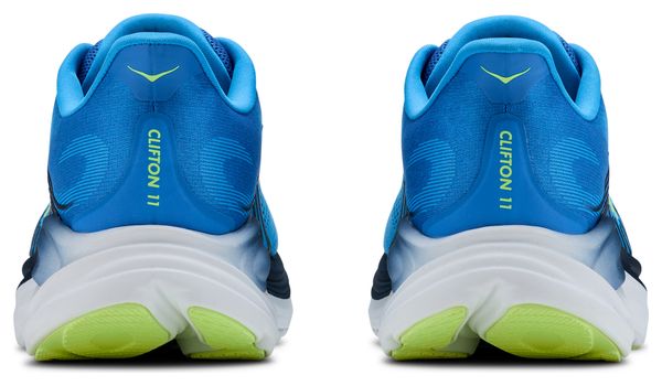 Zapatillas de running Hoka Clifton 11 azul/dorado para hombre