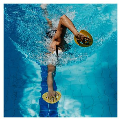 Piastrine da nuoto Finis Manta gialle <strong>