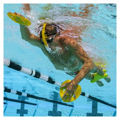 Piastrine da nuoto Finis Manta gialle <strong>