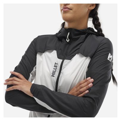 Millet Intense Windbreaker Sofstshell Jas Zwart/Wit