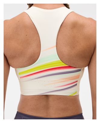Sujetador deportivo Hoka Race Day Crop Bra Blanco Mujer