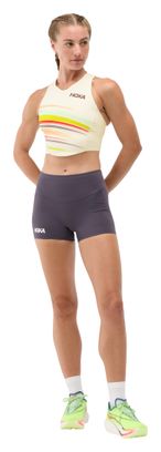 Sujetador deportivo Hoka Race Day Crop Bra Blanco Mujer