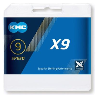 Catena KMC X9.93 di 9 velocità per bicicletta