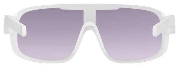 POC Aspire Mid Sunglasses White - Clarity Road Sunny Silver lenses