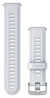 Garmin Forerunner 22 mm Silicone Wristband White Silver