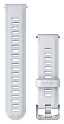 Garmin Forerunner 22 mm Silicone Wristband White Silver