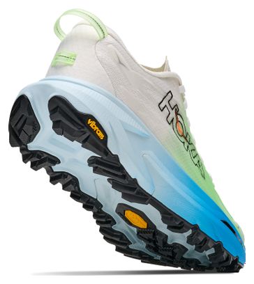 Hoka Mafate 5 Women's Trail Running Shoes - White/Green/Blue