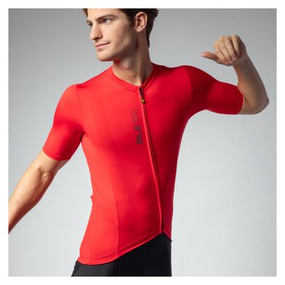 Alé Color Block Short Sleeve Jersey Red