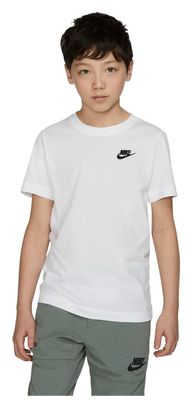 Maglietta Nike Sportswear da bambino bianca