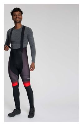 Cuissard Long à Bretelles avec Chamois Vélo Rogelli Stryde Homme Rouge