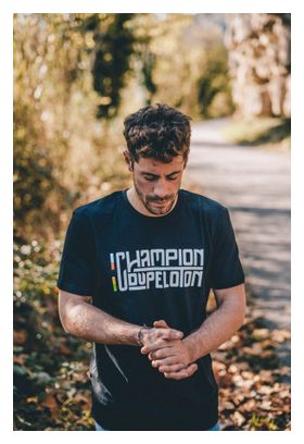 Camiseta Çois 'Champion du Peloton' Negra