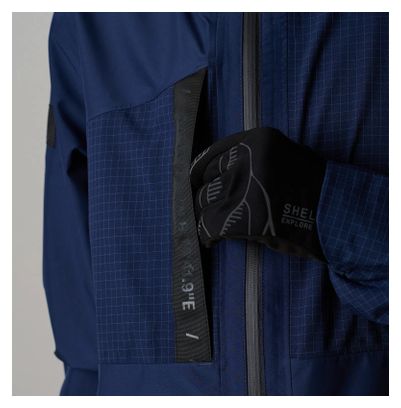 ION Shelter 3L MTB jas Blauw Unisex